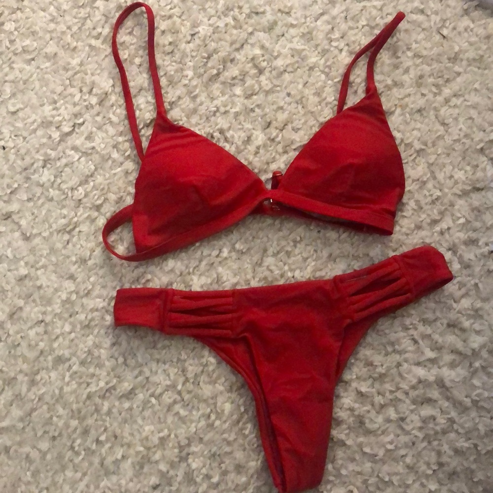 Red Bikini Set